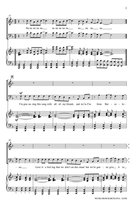 We're from Barcelona Carrie Tennant Choral Series 合唱 | 小雅音樂 Hsiaoya Music