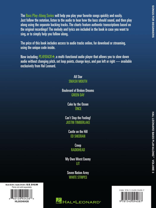 Songs for Beginners Bass Play-Along Volume 3 歌 | 小雅音樂 Hsiaoya Music