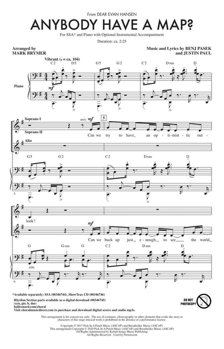 Anybody Have A Map? from Dear Evan Hansen | 小雅音樂 Hsiaoya Music