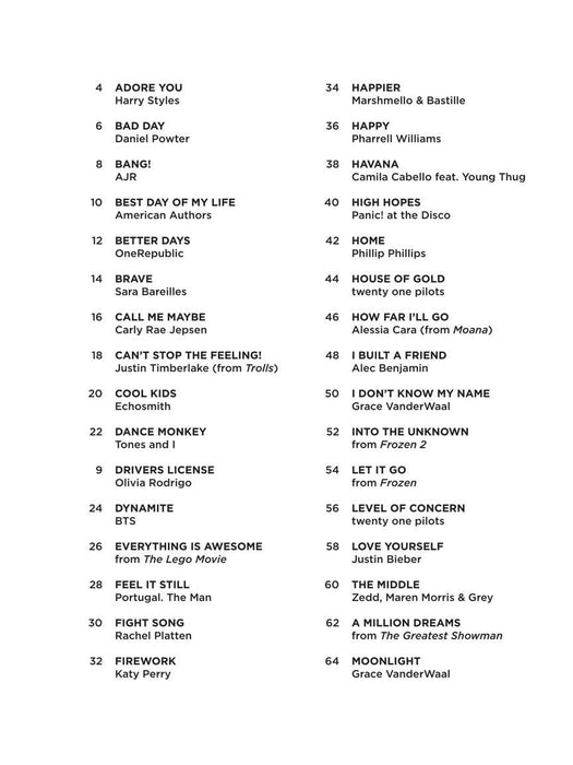 Pop Songs for Kids - Super Easy Songbook | 小雅音樂 Hsiaoya Music