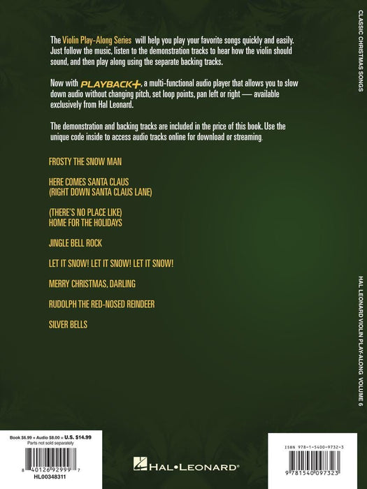 Classic Christmas Songs Violin Play-Along Volume 6 小提琴 | 小雅音樂 Hsiaoya Music