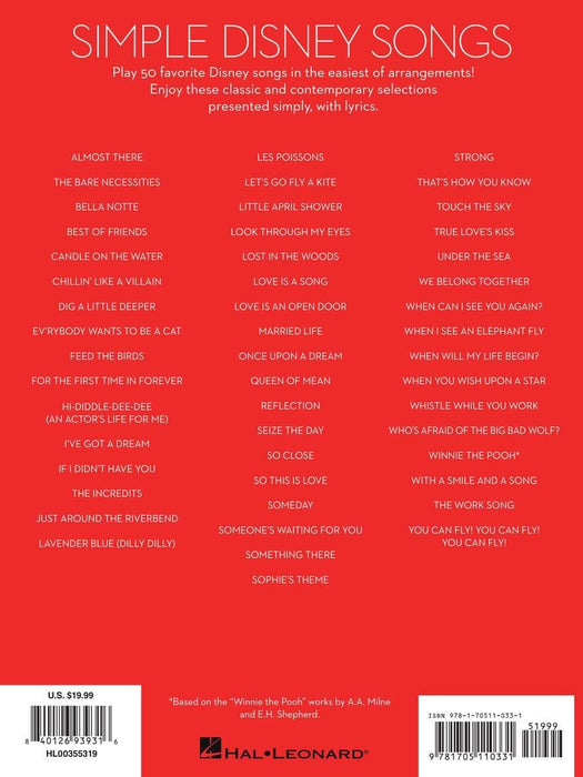 Simple Disney Songs The Easiest Easy Piano Songs 鋼琴 | 小雅音樂 Hsiaoya Music