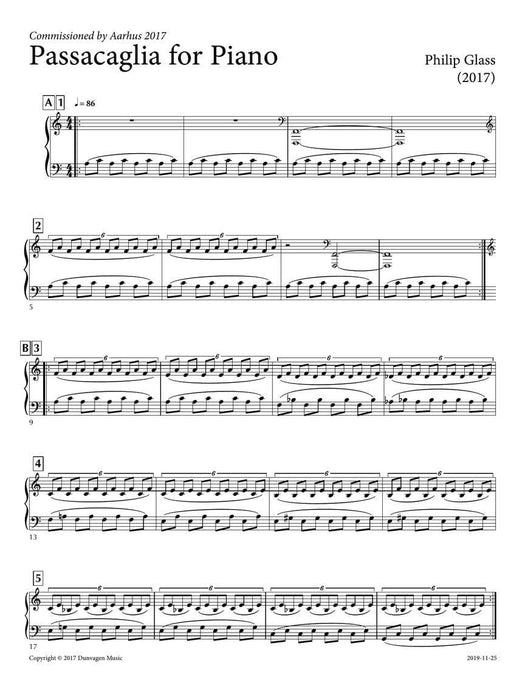 Passacaglia for Piano 鋼琴 | 小雅音樂 Hsiaoya Music