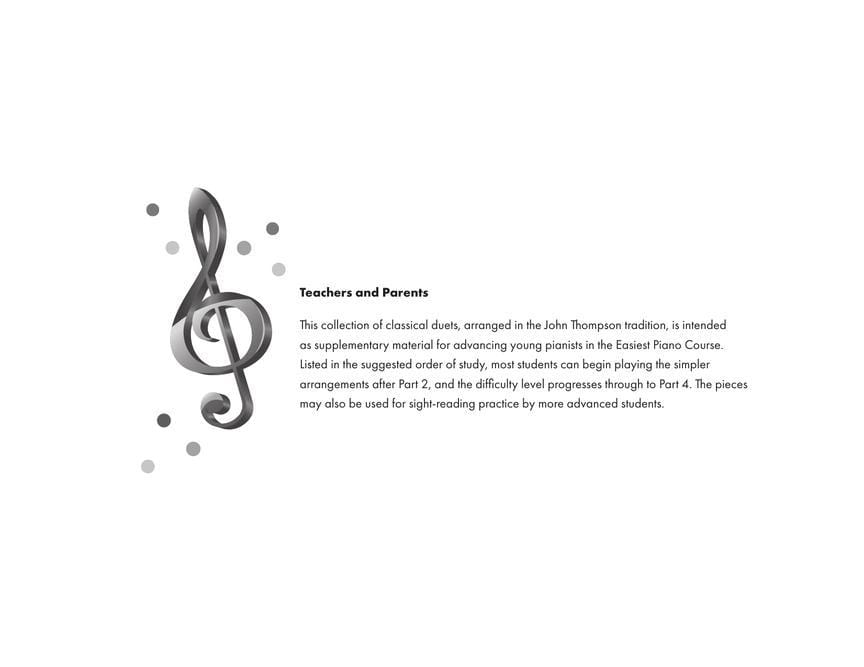 First Classical Duets John Thompson's Easiest Piano Course 古典二重奏 鋼琴 | 小雅音樂 Hsiaoya Music