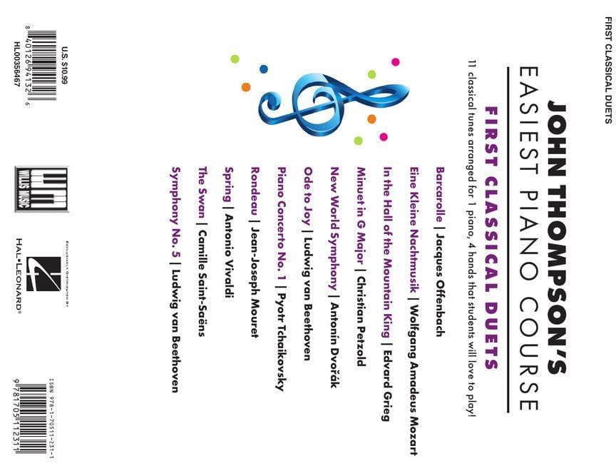 First Classical Duets John Thompson's Easiest Piano Course 古典二重奏 鋼琴 | 小雅音樂 Hsiaoya Music