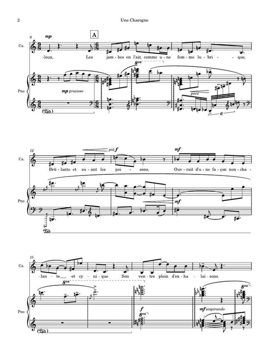 Une Charogne for Contralto and Piano 鋼琴 | 小雅音樂 Hsiaoya Music