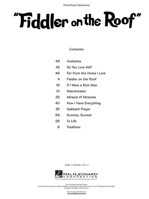 Fiddler on the Roof Vocal Selections | 小雅音樂 Hsiaoya Music