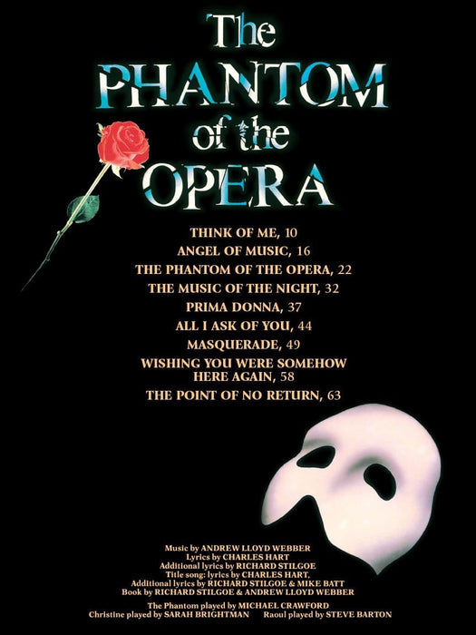 Phantom of the Opera - Souvenir Edition Piano/Vocal Selections (Melody in the Piano Part) 歌劇 鋼琴 旋律 鋼琴 | 小雅音樂 Hsiaoya Music