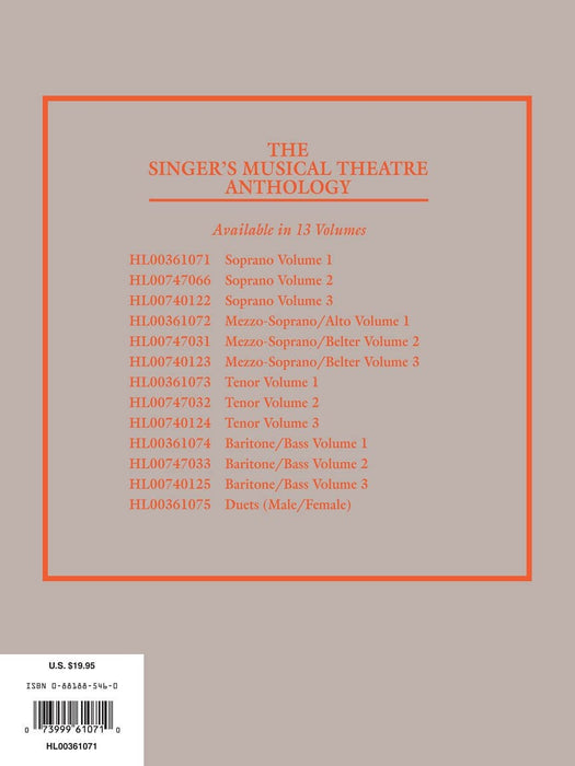 The Singer's Musical Theatre Anthology Volume 1 Soprano Book Only | 小雅音樂 Hsiaoya Music