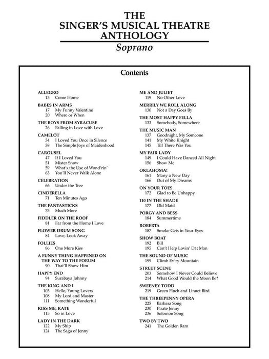 The Singer's Musical Theatre Anthology Volume 1 Soprano Book Only | 小雅音樂 Hsiaoya Music