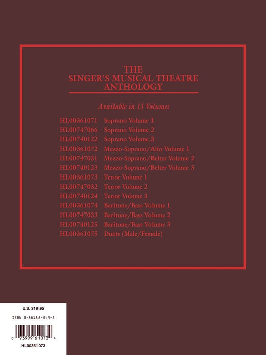 The Singer's Musical Theatre Anthology - Volume 1, Revised Tenor Book Only | 小雅音樂 Hsiaoya Music