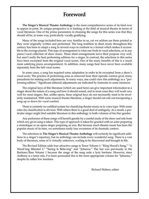 The Singer's Musical Theatre Anthology - Volume 1, Revised Tenor Book Only | 小雅音樂 Hsiaoya Music