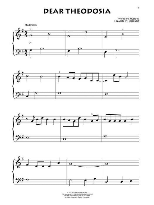 Hamilton - Beginning Piano Solo 鋼琴 獨奏 | 小雅音樂 Hsiaoya Music