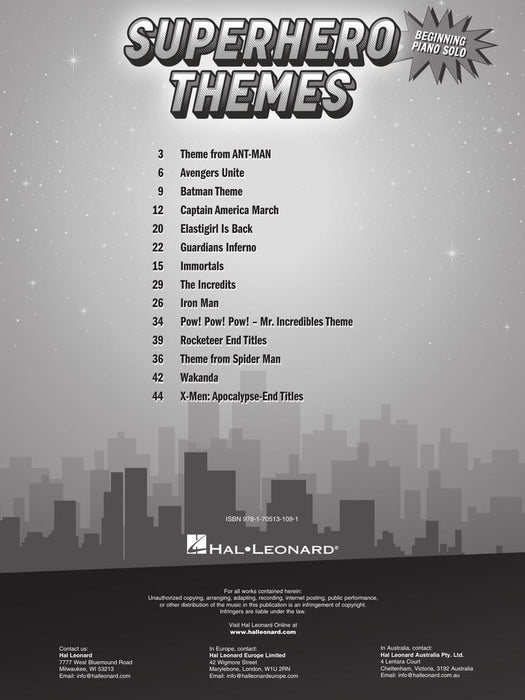 Superhero Themes 14 Heroic Melodies Arranged for Beginners | 小雅音樂 Hsiaoya Music