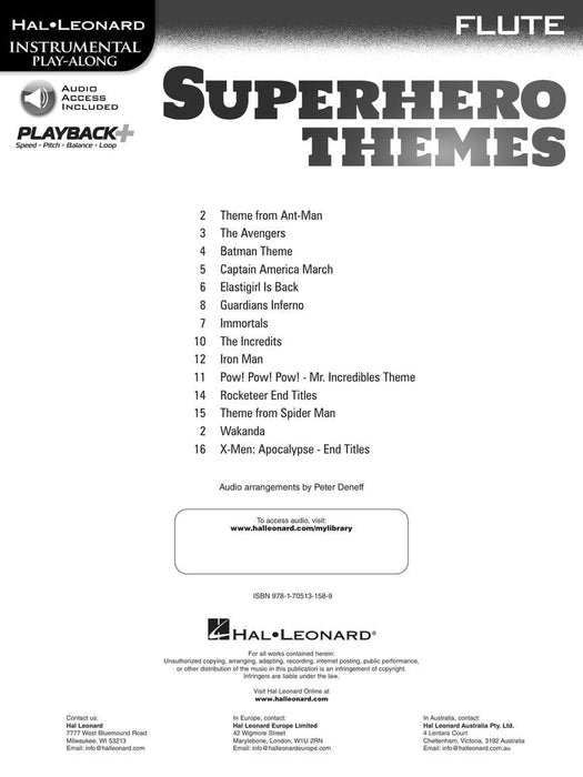 Superhero Themes Instrumental Play-Along for Flute 長笛 | 小雅音樂 Hsiaoya Music