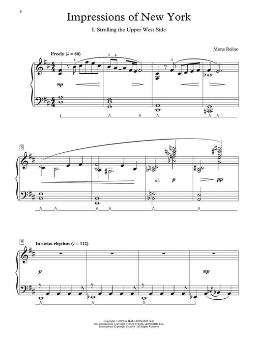 Impressions of New York - A Jazz Sonatina by Mona Rejino Composer Showcase Series Intermediate Level 爵士音樂小奏鳴曲 作曲家 | 小雅音樂 Hsiaoya Music