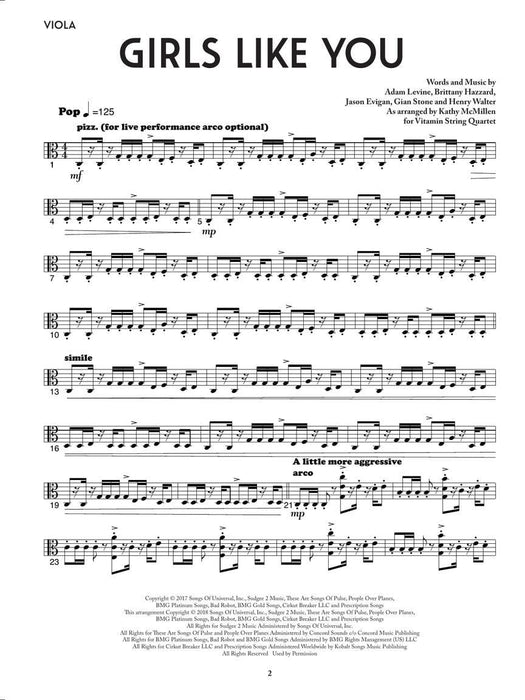 Girls Like You - featured in the Netflix series Bridgerton for String Quartet 弦樂四重奏 | 小雅音樂 Hsiaoya Music