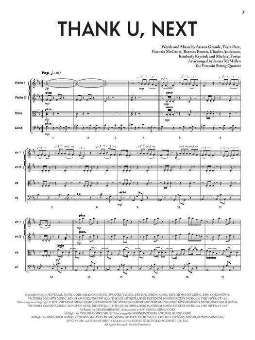 Thank U, Next - featured in the Netflix Series Bridgerton for String Quartet 弦樂四重奏 | 小雅音樂 Hsiaoya Music