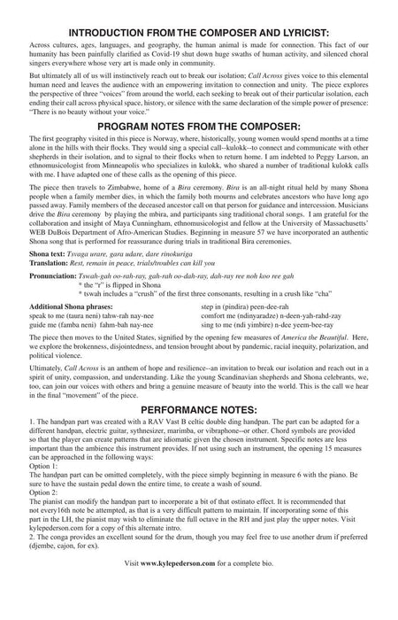 Call Across Craig Hella Johnson Choral Series 合唱 | 小雅音樂 Hsiaoya Music