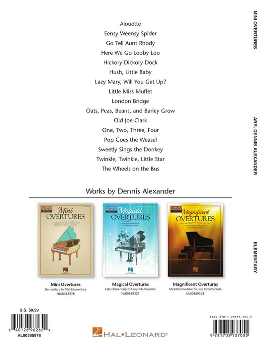 Mini Overtures 16 Familiar Tunes for the Young Pianist 鋼琴 序曲 歌調 | 小雅音樂 Hsiaoya Music