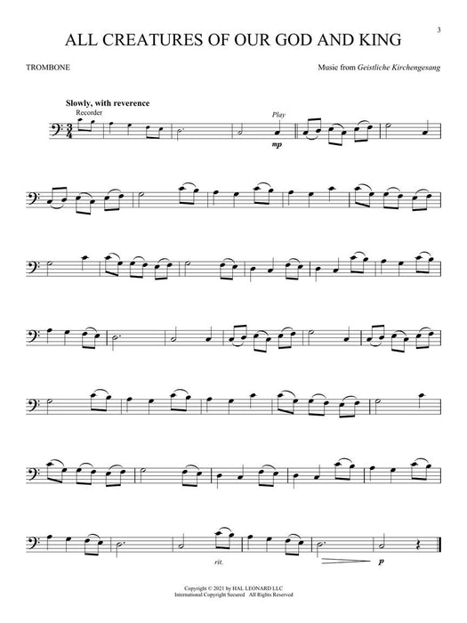 Peaceful Hymns for Trombone Instrumental Play-Along 長號 讚美歌 | 小雅音樂 Hsiaoya Music