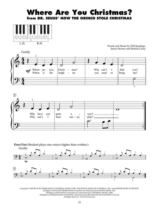 Favorite Christmas Songs for Five-Finger Piano 鋼琴 歌 | 小雅音樂 Hsiaoya Music