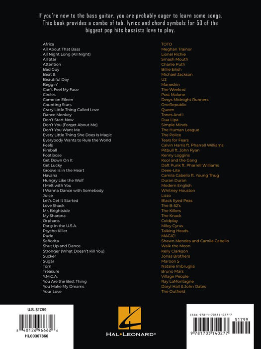 First 50 Pop Songs You Should Play on Bass 流行音樂 歌 | 小雅音樂 Hsiaoya Music