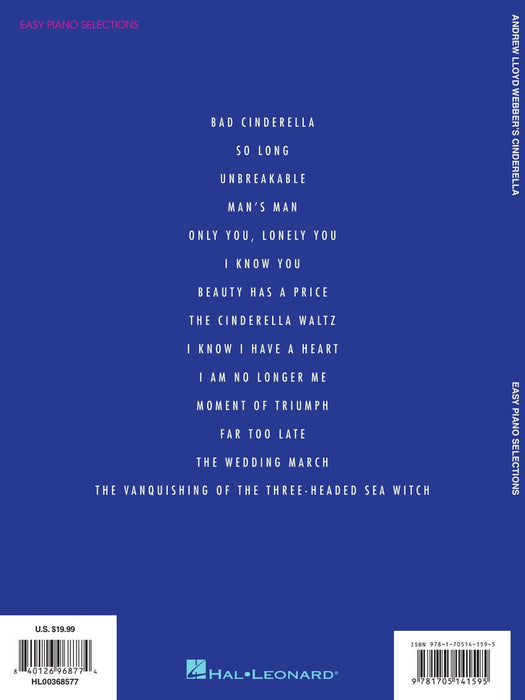Andrew Lloyd Webber's Cinderella Easy Piano Selections Based on the Original Album Recording 鋼琴 灰姑娘 鋼琴 | 小雅音樂 Hsiaoya Music