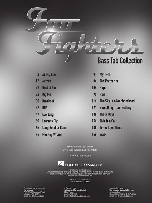 Foo Fighters - Bass Tab Collection | 小雅音樂 Hsiaoya Music