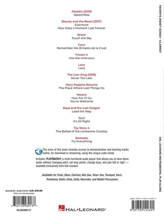 Favorite Disney Songs Instrumental Play-Along for Clarinet 豎笛 歌 | 小雅音樂 Hsiaoya Music