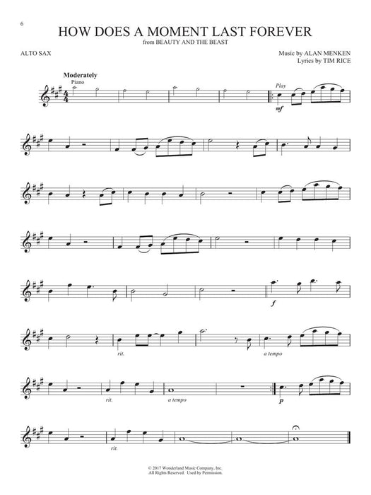 Favorite Disney Songs Instrumental Play-Along for Alto Sax 薩氏管 中音薩氏管 歌 | 小雅音樂 Hsiaoya Music