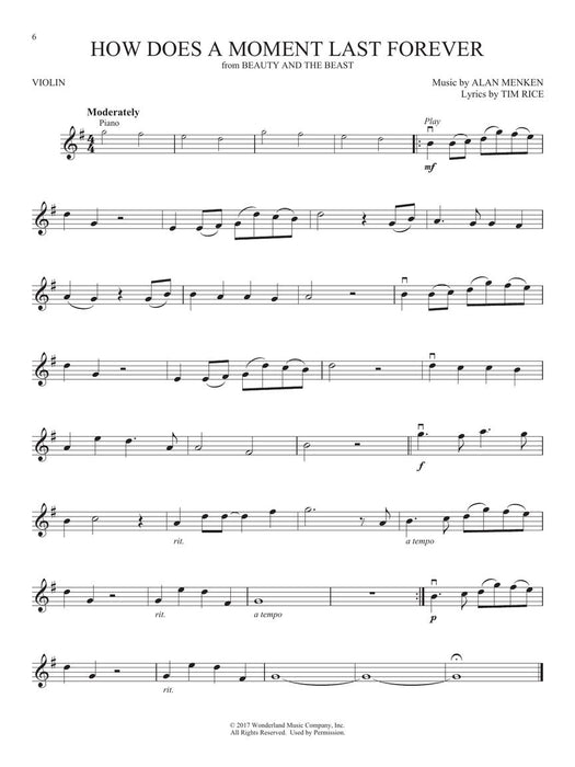 Favorite Disney Songs Instrumental Play-Along for Violin 小提琴 歌 | 小雅音樂 Hsiaoya Music