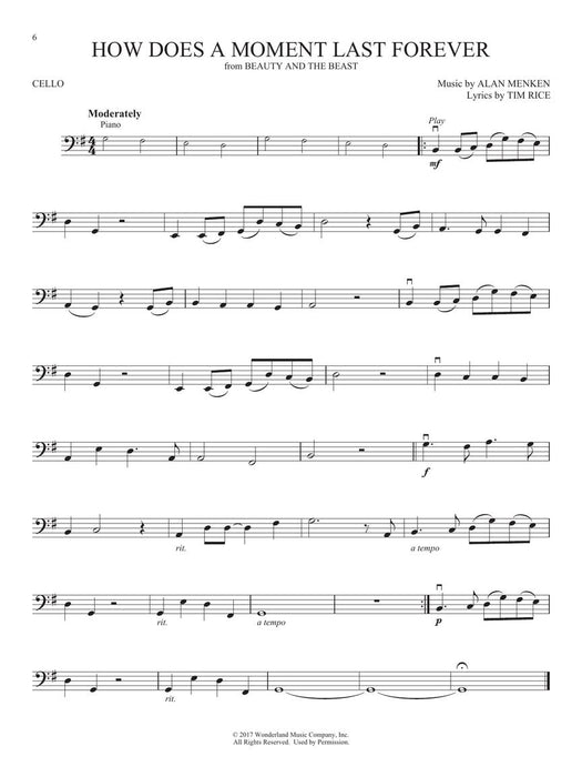 Favorite Disney Songs Instrumental Play-Along for Cello 大提琴 歌 | 小雅音樂 Hsiaoya Music