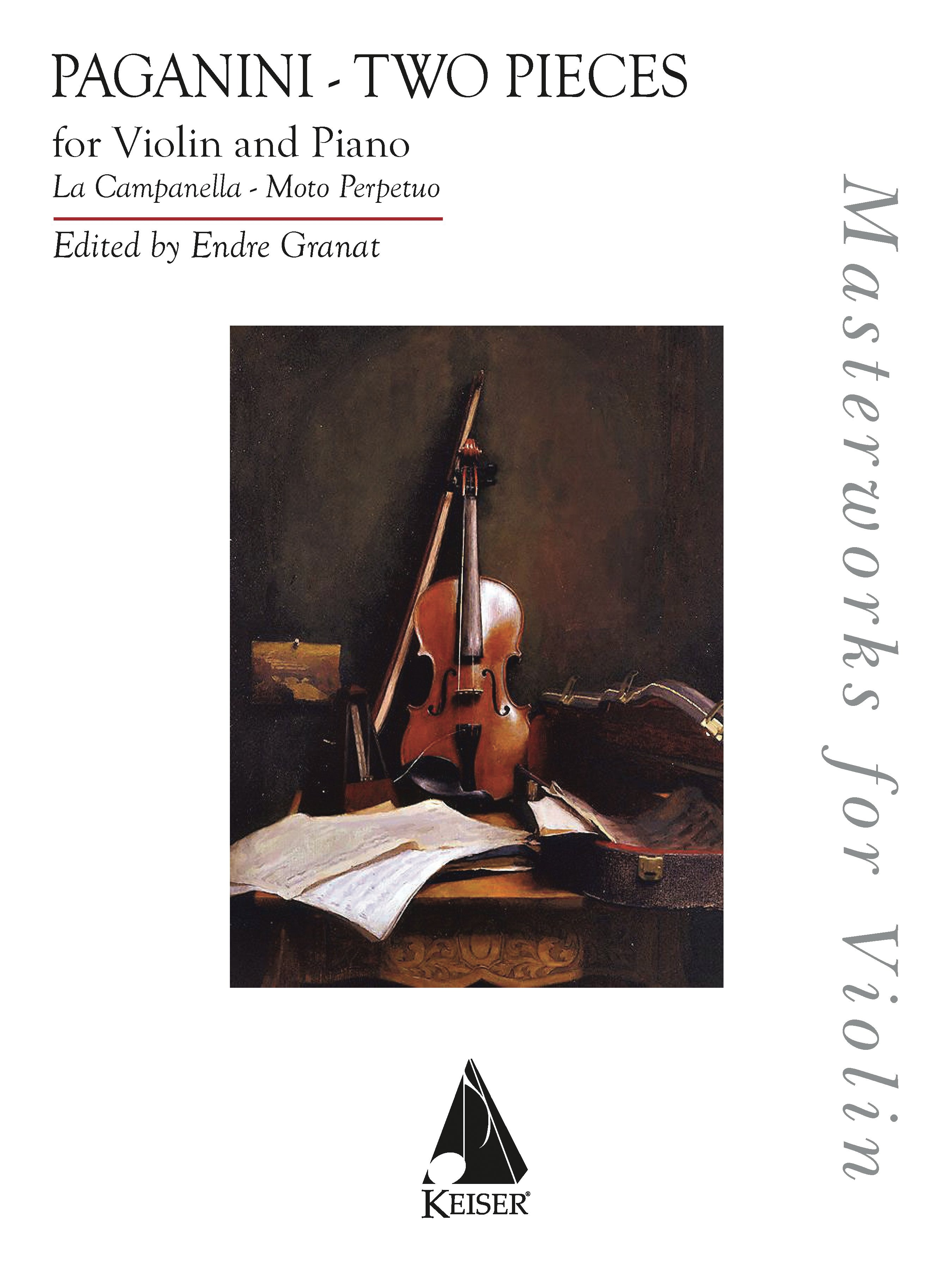 Two Pieces: La Campanella and Moto Perpetu Masterworks for Violin Series  for Violin and Piano