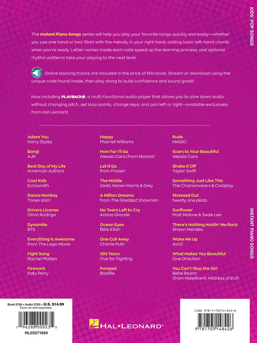Kids' Pop Songs - Instant Piano Songs Simple Sheet Music + Audio Play-Along 鋼琴 流行音樂 鋼琴 歌 | 小雅音樂 Hsiaoya Music