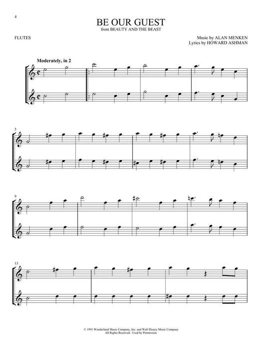 Disney Favorites for Two Easy Instrumental Duets - Flute Edition 長笛 二重奏 | 小雅音樂 Hsiaoya Music
