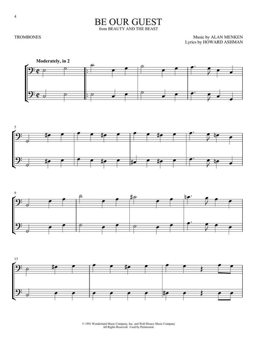 Disney Favorites for Two Easy Instrumental Duets - Trombone Edition 長號 二重奏 | 小雅音樂 Hsiaoya Music