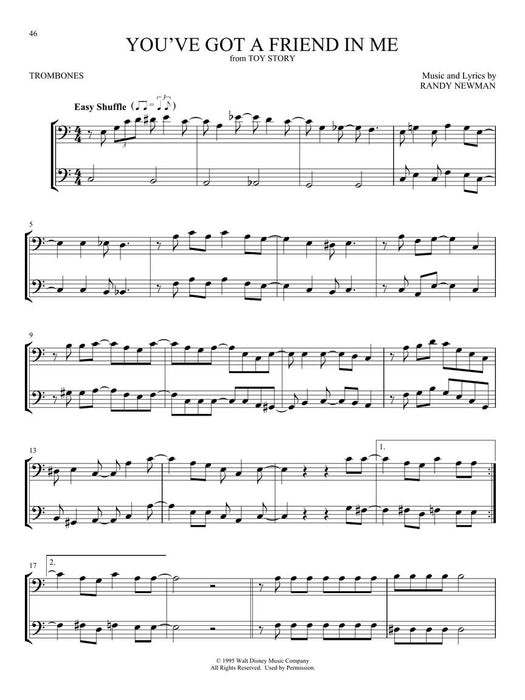 Disney Favorites for Two Easy Instrumental Duets - Trombone Edition 長號 二重奏 | 小雅音樂 Hsiaoya Music