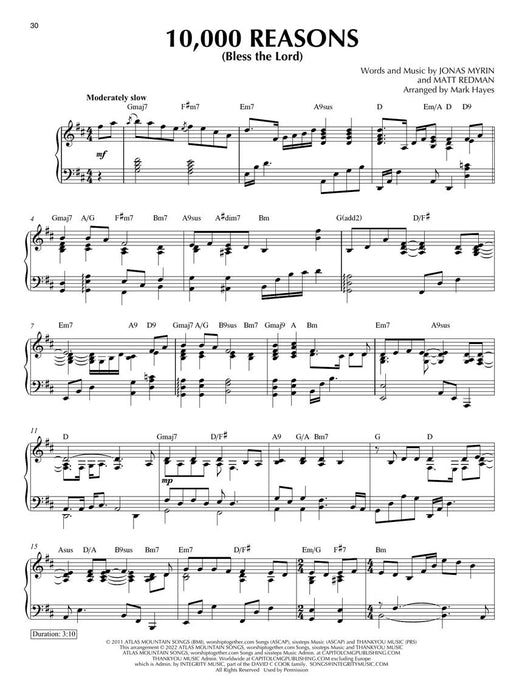 Contemporary Worship Classics 10 Richly-Arranged Piano Solos by Mark Hayes 鋼琴 | 小雅音樂 Hsiaoya Music