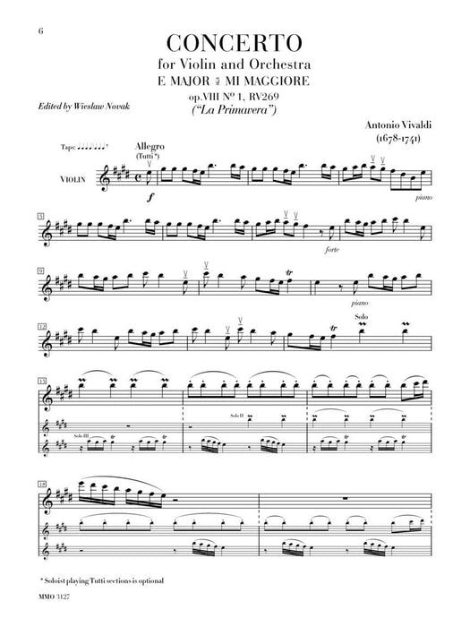 Vivaldi - Le Quattre Stagioni (The Four Seasons) for Violin and Orchestra Music Minus One Violin 韋瓦第 四季 小提琴 管弦樂團 小提琴 | 小雅音樂 Hsiaoya Music