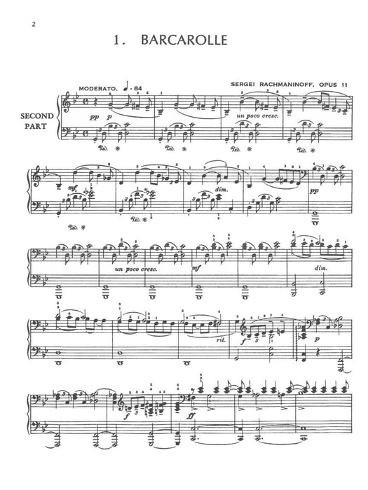 Rachmaninov - Six Pieces, Opus 11 Music Minus One Piano 拉赫瑪尼諾夫 小品 作品 鋼琴 | 小雅音樂 Hsiaoya Music