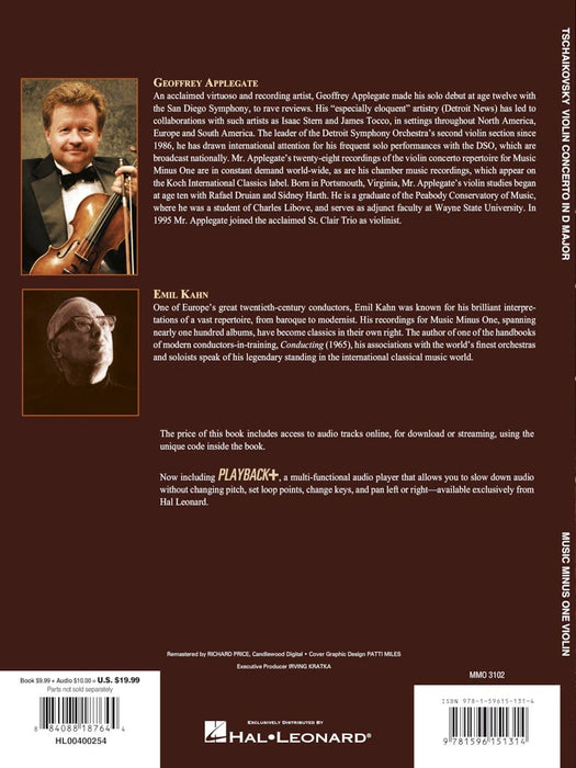 Tchaikovsky - Violin Concerto in D Major, Op. 35 Music Minus One Violin 柴科夫斯基,彼得 小提琴 協奏曲 小提琴 | 小雅音樂 Hsiaoya Music