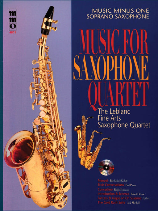 Music for Saxophone Quartet Music Minus One Soprano Saxophone 薩氏管 四重奏 薩氏管 | 小雅音樂 Hsiaoya Music
