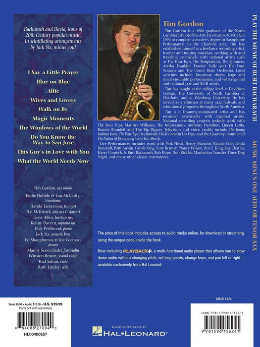 Play the Music of Burt Bacharach Alto or Tenor Saxophone 中音 薩氏管 | 小雅音樂 Hsiaoya Music