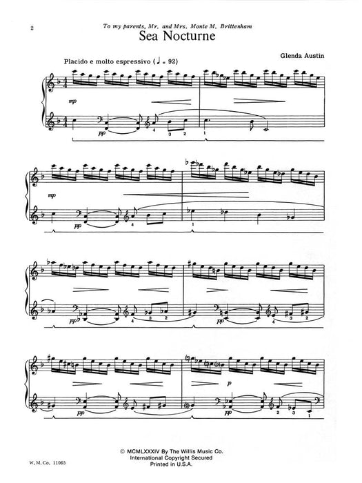 Sea Nocturne National Federation of Music Clubs 2020-2024 Selection Mid-Intermediate Level 夜曲 | 小雅音樂 Hsiaoya Music