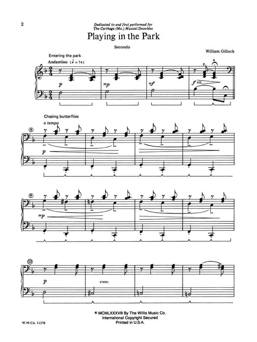 Playing in the Park 1 Piano, 4 Hands/Early to Mid-Intermediate Level 鋼琴 | 小雅音樂 Hsiaoya Music