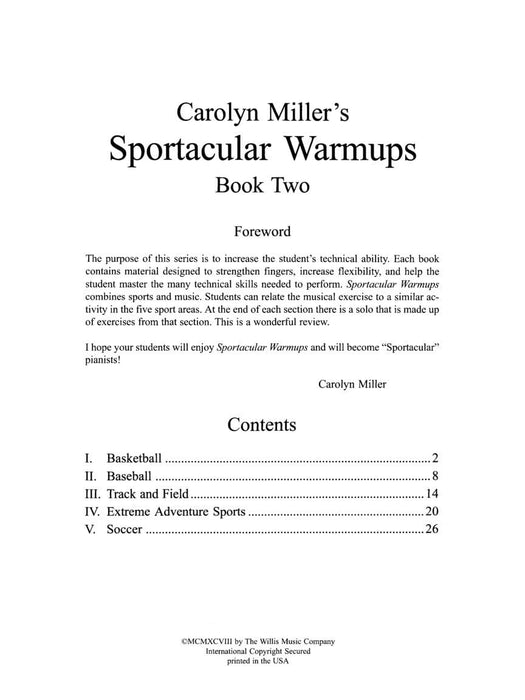 Sportacular Warm-Ups, Book 2 | 小雅音樂 Hsiaoya Music