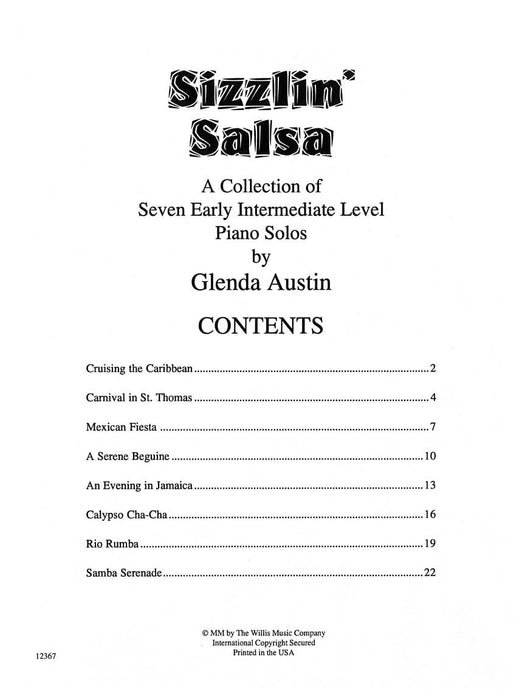 Sizzlin' Salsa Pianovations Composer Series/Early Intermediate Level 鋼琴 作曲家 | 小雅音樂 Hsiaoya Music