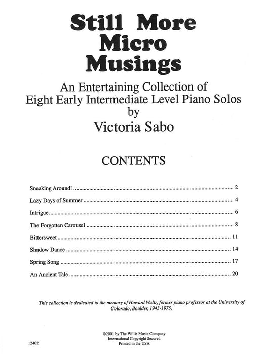 Still More Micro Musings Pianovations Composer Series/Early Intermediate Level 鋼琴 作曲家 | 小雅音樂 Hsiaoya Music