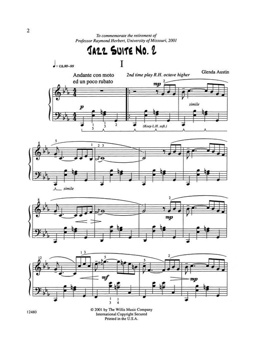 Jazz Suite No. 2 Mid to Later Intermediate Level 爵士音樂組曲 | 小雅音樂 Hsiaoya Music